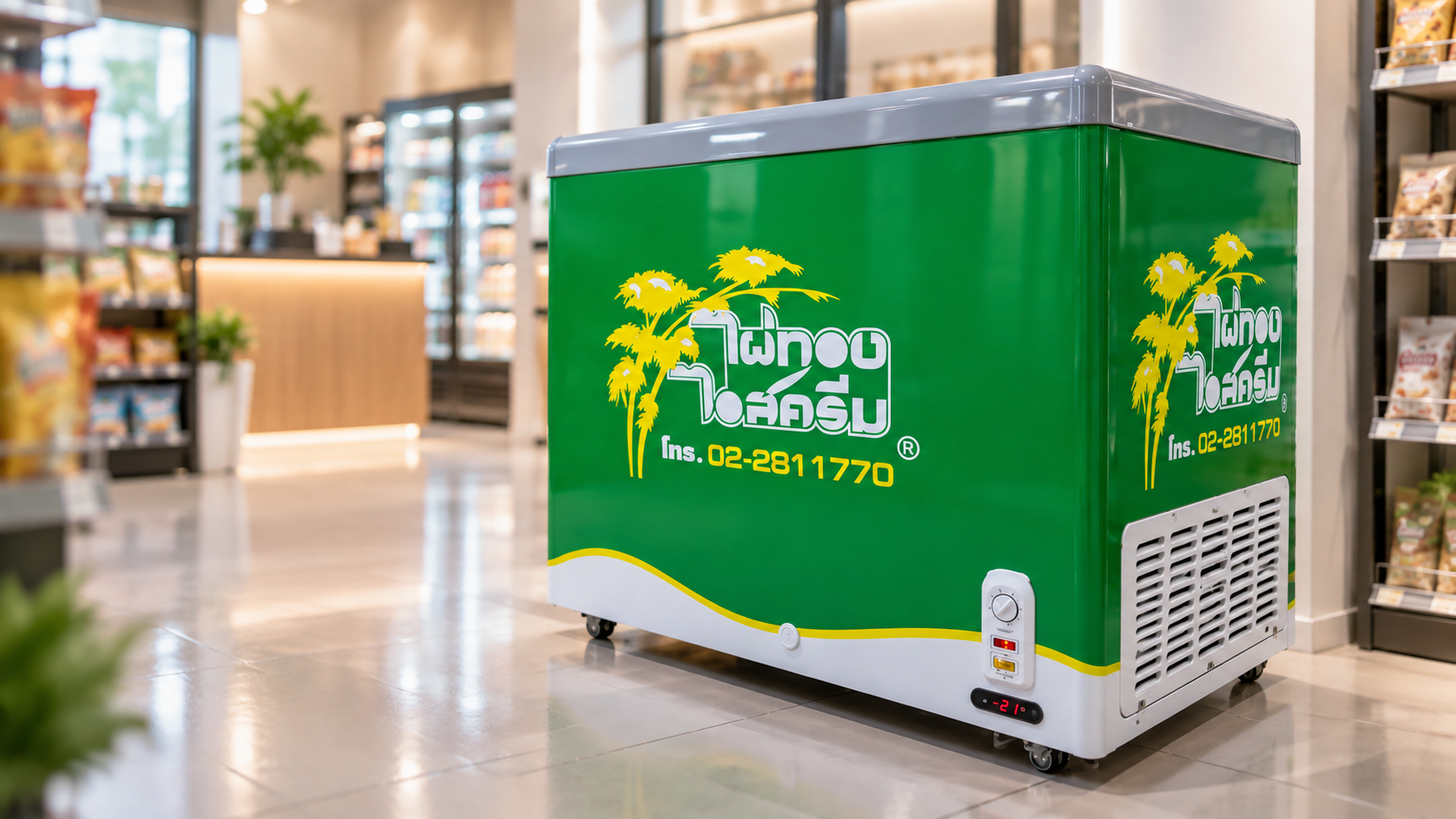 Sticker Wrap ตู้แช่ เมื่ออุปกรณ์ที่ต้องมีอยู่แล้วกลายเป็นสื่อโฆษณาที่ไม่มีค่าพื้นที่ | APRINT