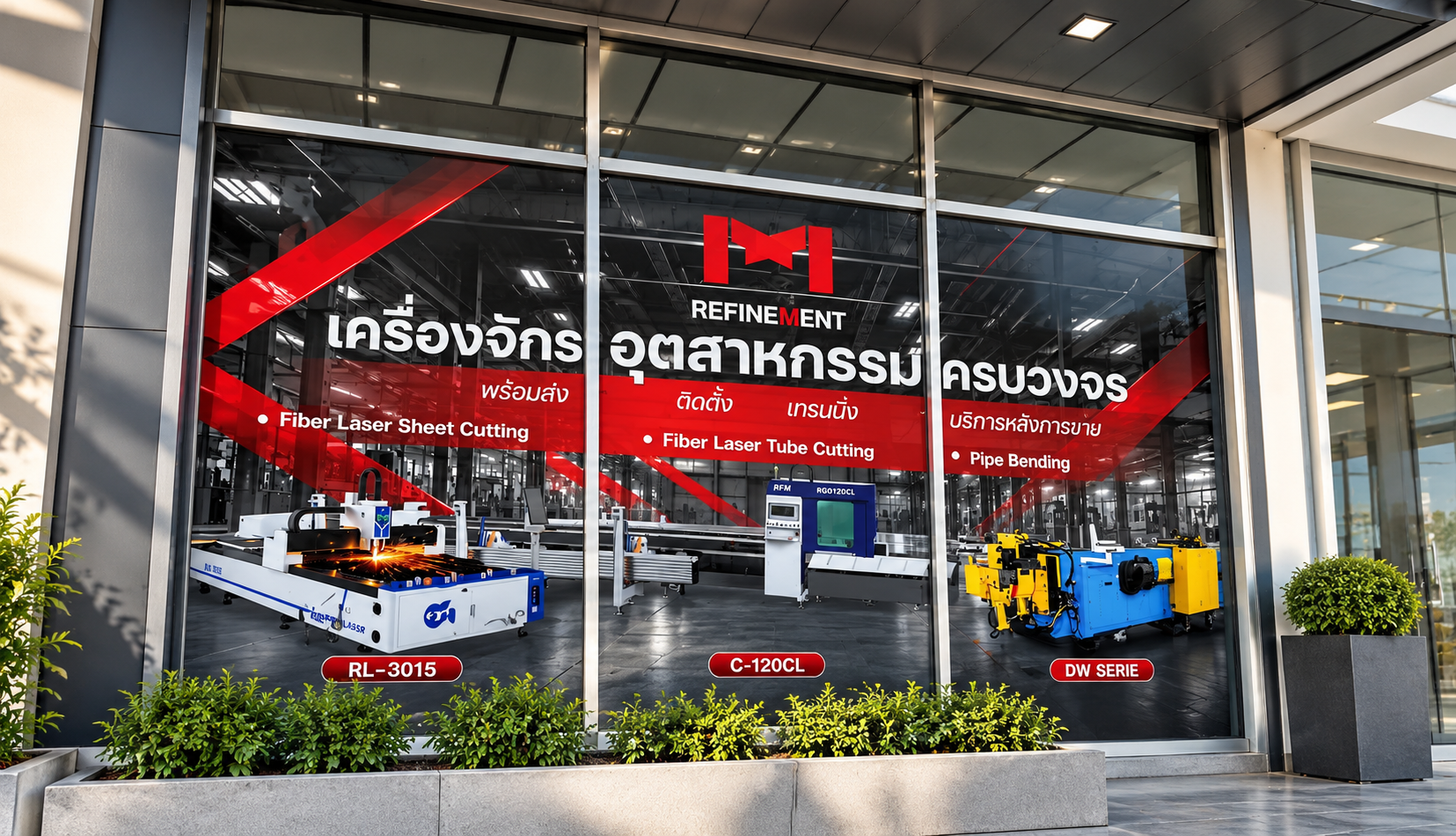 สติ๊กเกอร์ติดกระจก กับธุรกิจ B2B เปลี่ยนพื้นที่ธรรมดาให้สร้างความน่าเชื่อถือ | APRINT